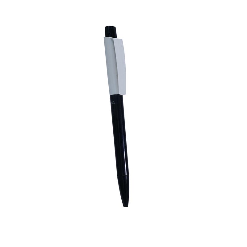 Black Color Retractable Ballpoint Pen With Barrel